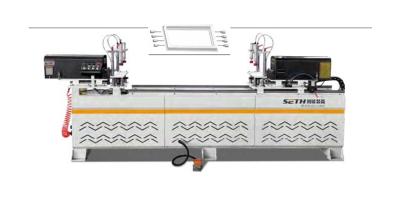 Perforadora de bisagra de doble cabeza para perfil de aluminio